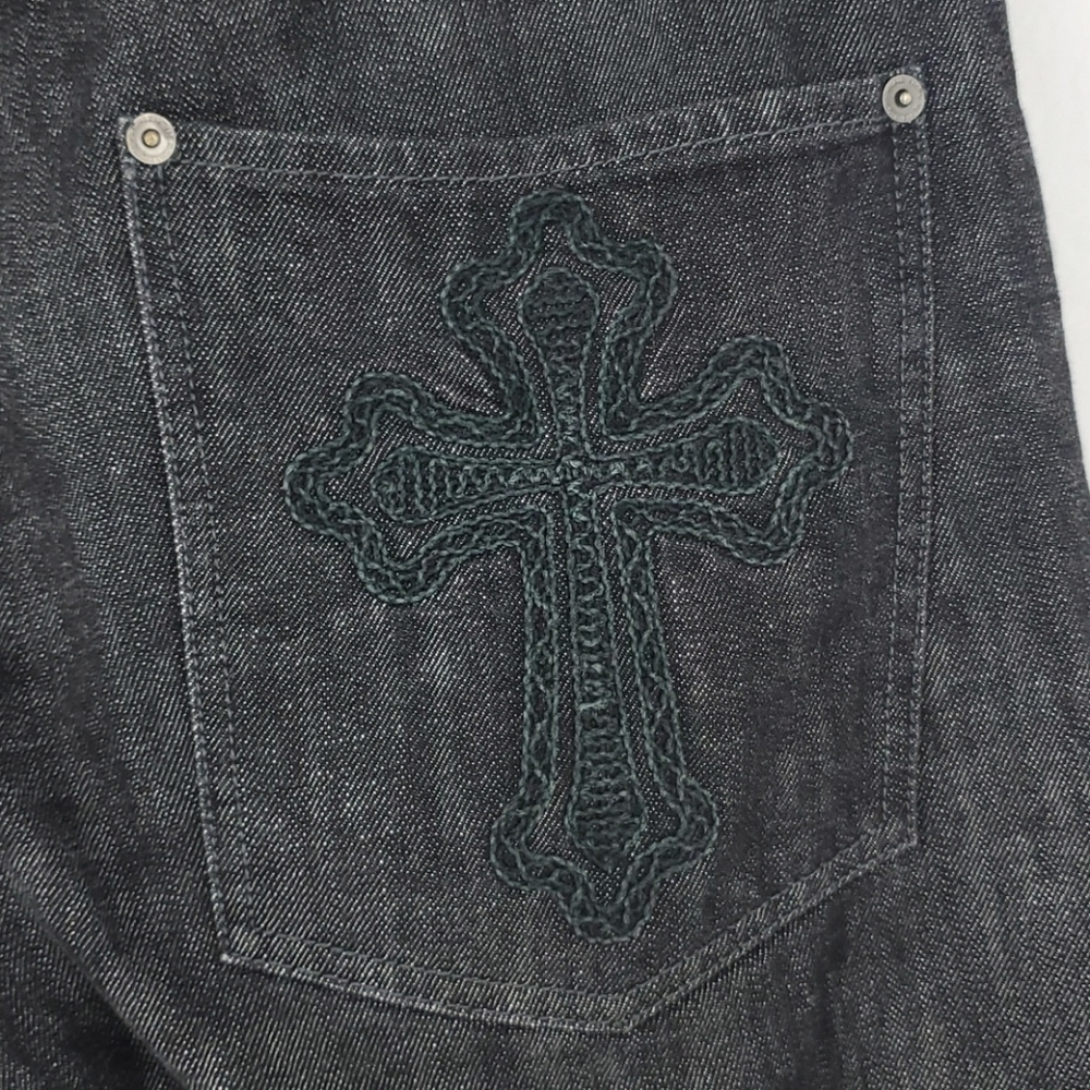 Sean John Denim Long Shorts Black Men's 34 - Picture 6 of 15